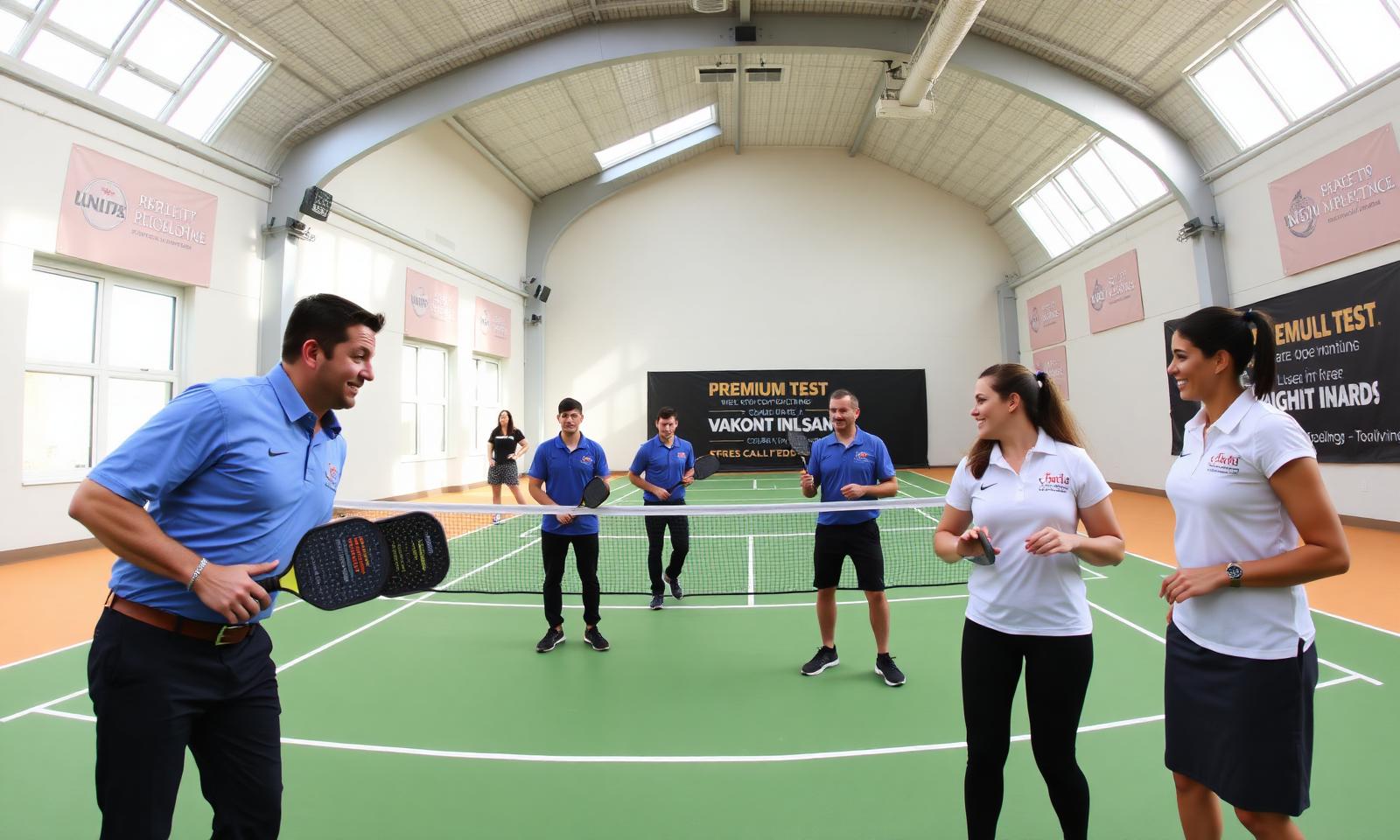Corporate team-building event on PickleHub courts
