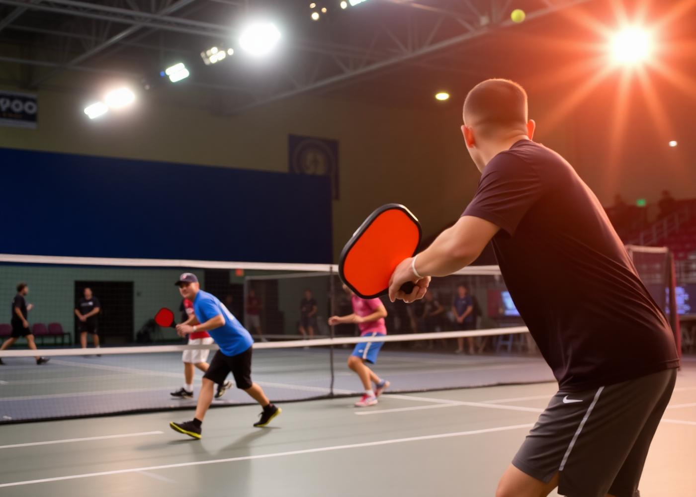 Competitive pickleball training on PickleHub indoor courts